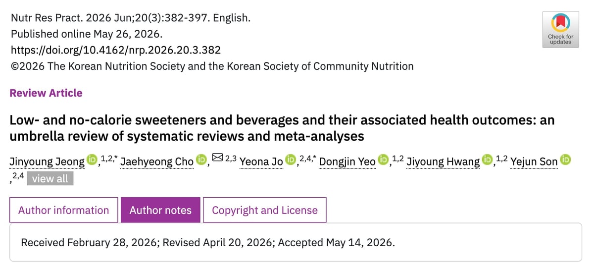 Front matter of the original paper with title, authors and the received, revised and accepted dates