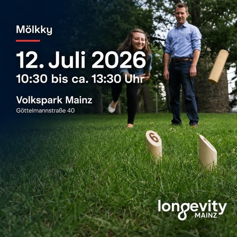 Mölkky im Volkspark mit Longevity Mainz!