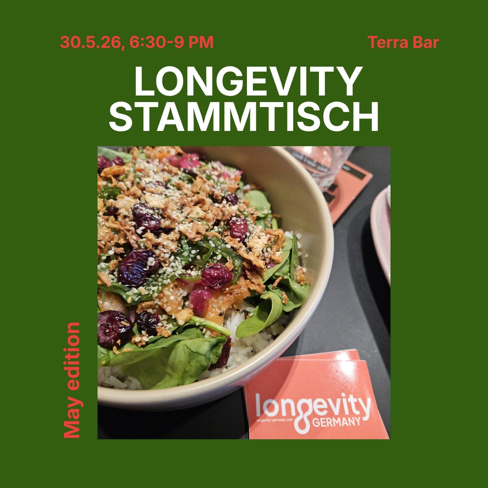 Longevity Munich Dinner – May Edition 🧬🥬