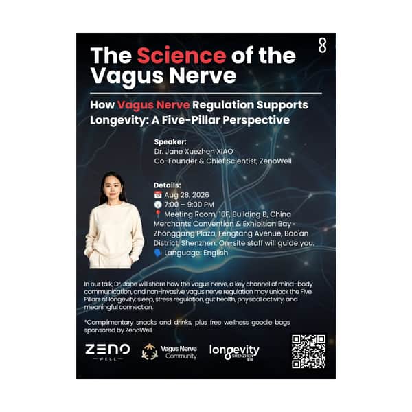 How Vagus Nerve Regulation Supports Longevity: A Five-Pillar Perspective