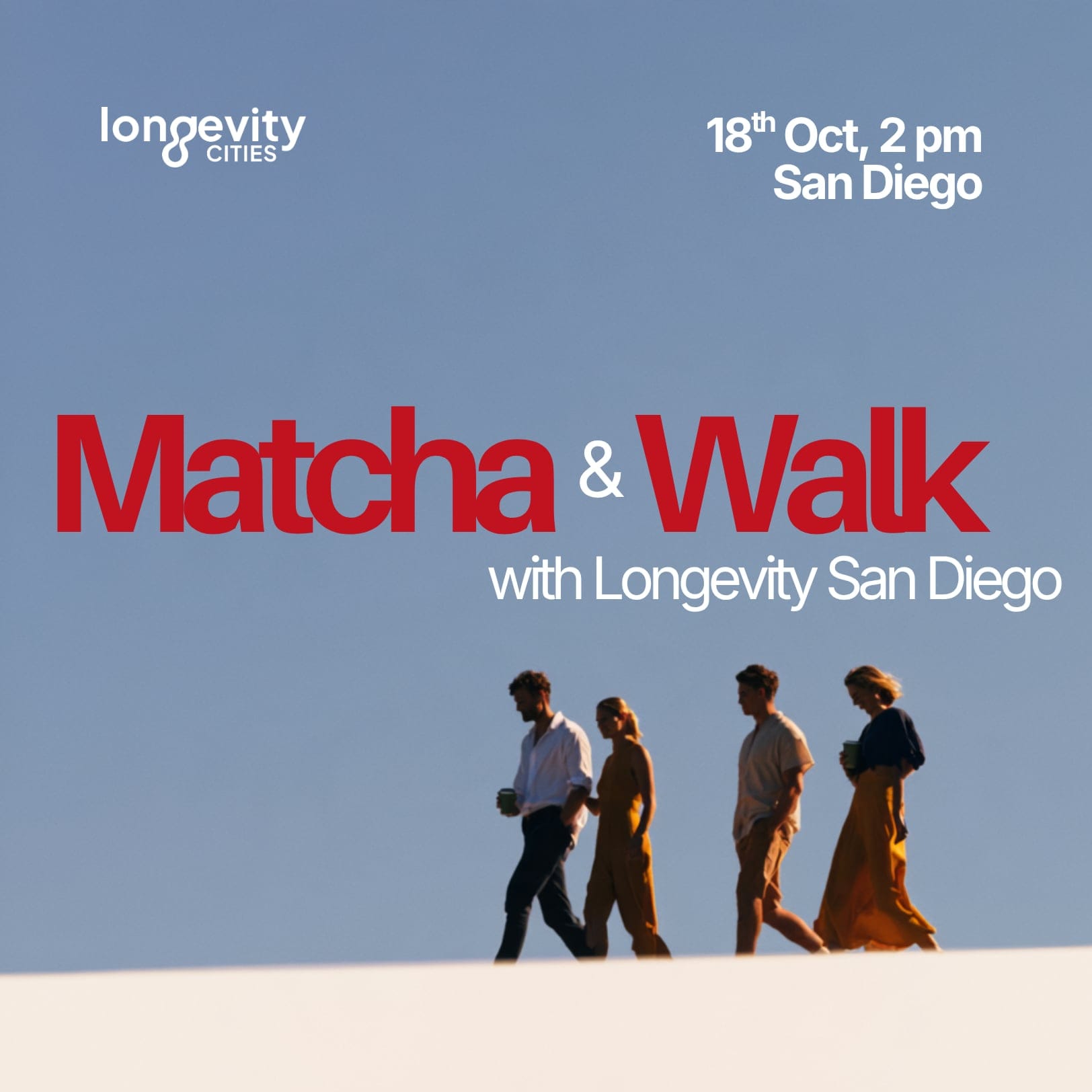 Matcha & Walk with Longevity San Diego